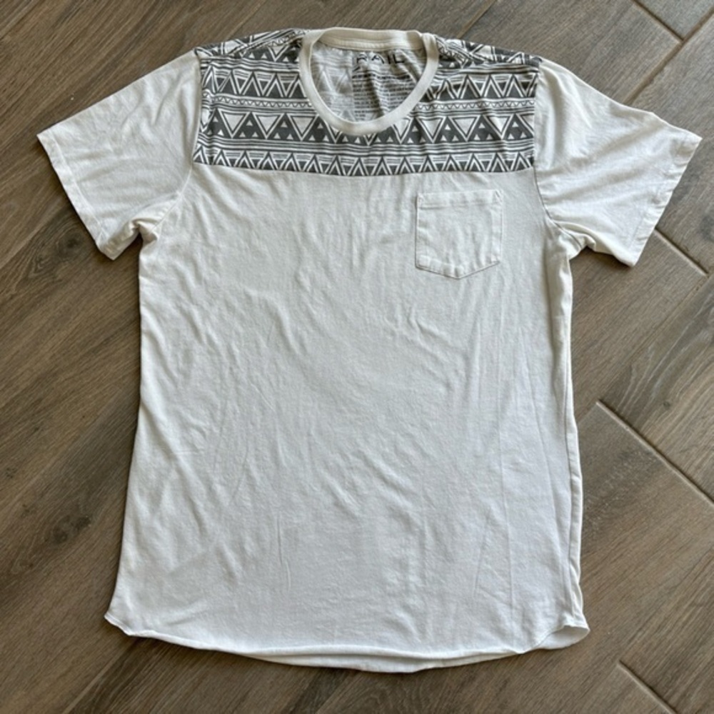 Men’s The Rail t-shirt white and grey pattern